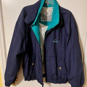 Retro Coor's Brewing Windbreaker Navy/Teal Jacket XXL - Gear for Sports